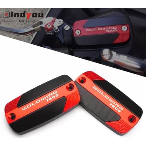 For Honda Goldwing 1800 GL1800 F6B 2002-2019 High quality Motorcycle CNC Aluminum Front Brake Reservoir Fluid Tank Oil Cap Cover