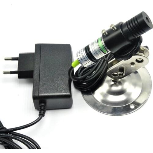 532nm 30mW Green Laser Line Generator Alignment Module Locator Cutting Machine Wood Lighting Effects +Adapter + holder