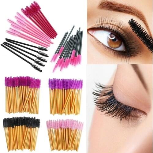 100PCS Disposable Eyelash Brush Lip Brush Lash Extension Mascara Applicator Eyelash Brushes Mascara Wands Cosmetics Make Up tool