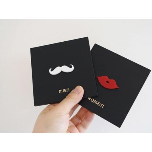 2pcs Beard Style Toilet Door Sign No Smoking Sign Sticker Plaque Number WC Custom Address Instructions Signage Acrylic Warm Tip