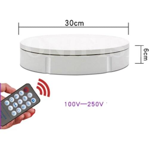 30CM Electric Rotating Turntable 3D Scanning Photography Display Stand Remote Control Speed Direction 360° Rotation Load 150KG