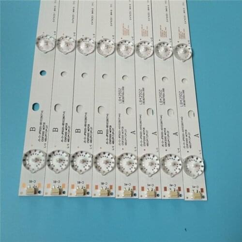 4A+4B/LOT LED Backlight strip 5 Lamp For PHILIPS 50" TV D50-F2000 JS-D-JP5020-A51EC JS-D-JP5020-B51EC E50F2000 MCPCB