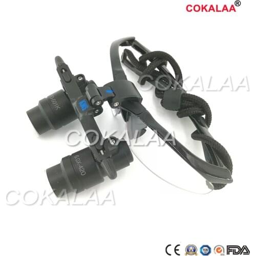 Cokalaa 6X Kepler Binocular Medical magnifying glass Surgical loupes Dental Loupes medical loupes head loupes FD-501-K