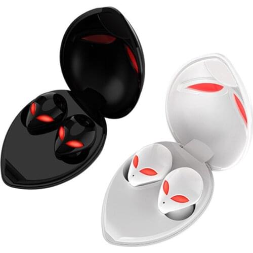 Fashion Creative Alien Bluetooth Headset Binaural TWS Wireless Charging Bluetooth Earplugs Enthusiast Waterproof Gaming Headset