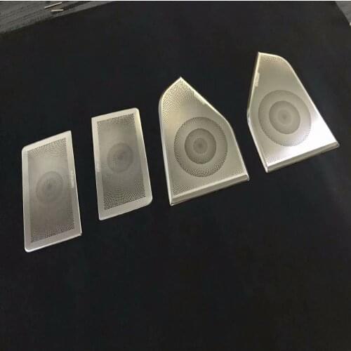 For Volkswagen VW Transporter T6 Caravelle 2017 2018 2019 Stainless Steel Car Door Audio Speaker Decorative Cover Trim Sticker