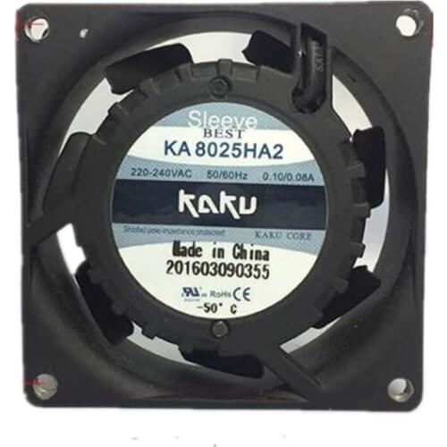 KA8025HA2 AC220V 0.10a / 0.06a ball bearing cooling fan 6months Warranty