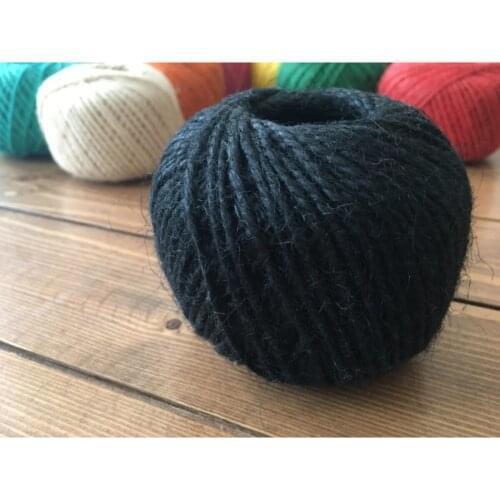 LumennSiyah Colorful Jute Rope | Quality Indissoluble 100 Meters 100 Grams-odorless Decorative Mesh Hemp Rope wedding bride mariage хна henna