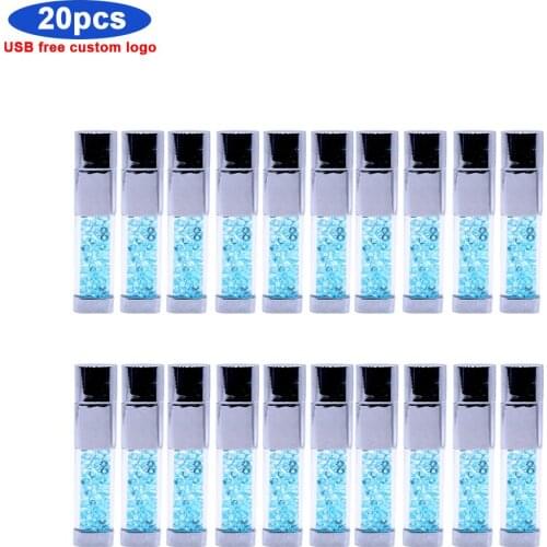 20pcs/lot Super mini pendrive metal USB flash drive 4GB 8GB 16GB 32GB 64GB 128GB pen drive USB 2.0 tiny memory stick free logo