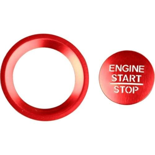 Car Engine Button Cover Stickers Start Stop Switch Decoration for Honda Civic 2016-2021 Accessories