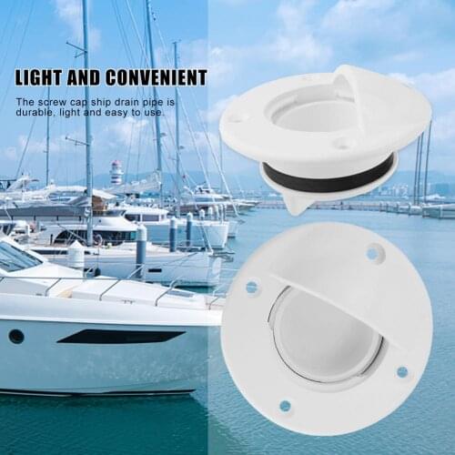 Nylon Marine Boat Transom Deck Mount Drain Scupper Valve Screw Cap Bung Stopper Accessories Outdoor High Quality Durable