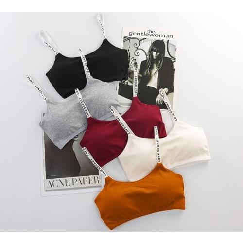 Teen Girls Underwear Soft Padded Cotton Bra Young Girls for Yoga Sports Running Breathable Bra 10-18Y