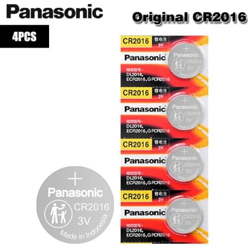 Brand New PANASONIC 4pcs/lot cr2016 BR2016 DL2016 LM2016 KCR2016 ECR2016 Button Cell Batteries 3V Coin Lithium watch game