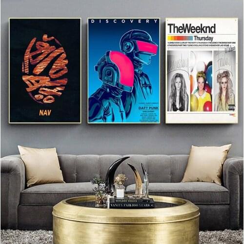 Poster Prints The Weeknd StarBoy R&B House Balloons Rap Music Album Oil Painting Canvas Wall Art Pictures Living Room Home Decor