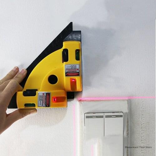 Right Angle 90 Degree Square Laser Level High Quality Level Tool Laser Measurement Tool Level Laser With Suction Cup HoT Sell