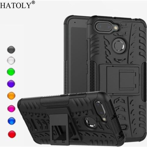 For Xiaomi Redmi 6 Case Anti-knock Bumper Heavy Duty Armor Stand Hard Back Cover Redmi 6 Silicone Phone Case For Xiaomi Redmi 6