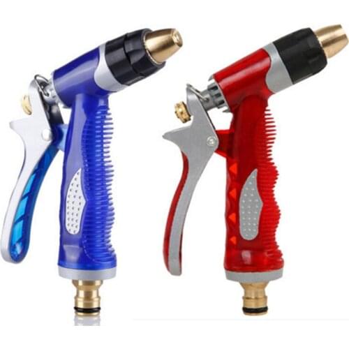 Garden Hose Nozzle Sprayer High Pressure Spray Gun 2 Pattern Metal Handle Watering Nozzle Water Gun for Car Wash Watering Lawn