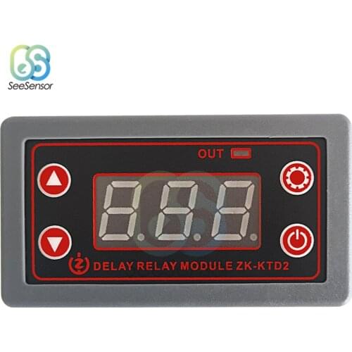 DC 5-30V High Precision Time Delay Relay Module High/Low Level Trigger Cycle Timing Industrial Anti-overshoot 5V 12V 24V
