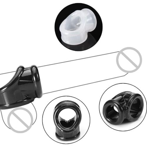 Penis секс игрушки Cock Testes Restraint Cockring Ball Stretcher Penis Sleeve Male Scrotum Ring Belt Sex Toys For Men Time Delay