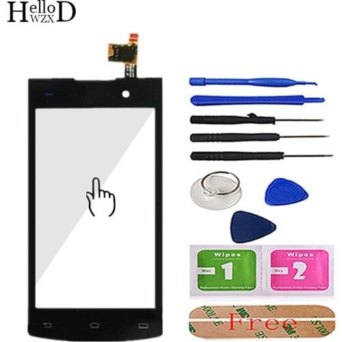 4.0 inch Mobile Phone Touch Panel Len Sensor For Philips Xenium S308 S 308 Touch Screen Digitizer Panel Front Glass 3M Glue