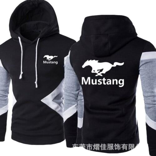 2020 NEW Print Autumn Men for MUSTANG car logo Hoodies Sweatshirt Streetwear Jacket Hooded Tracksuit Pullover