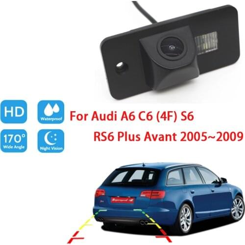 HD Night Vision For Audi A6 C6 (4F) S6 RS6 Plus Avant 2005 2006 2007 2008 2009 Vehicle Rear View Reverse Camera Waterproof