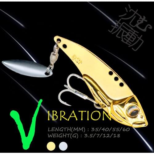 WALK FISH Ice Sinking Fishing Lures Metal Baits 3.5G/7G/12G/18G VIB Vibration Baits Jigging Spoon Pesca Winter Fishing Tackle