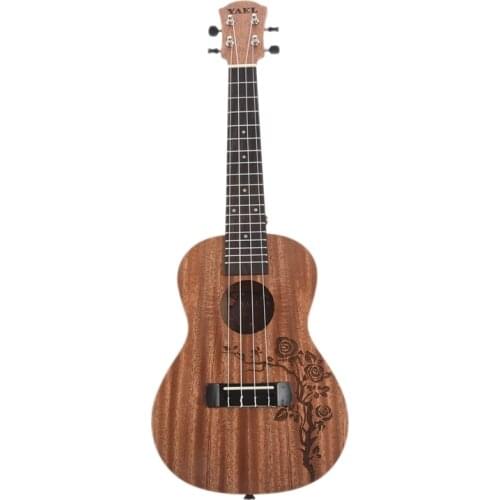 YAEL 23 Inch 4 Strings Mahogany Ukulele 23 Inch Hawaiian Acoustic Guitar Music Instrument Rosevine