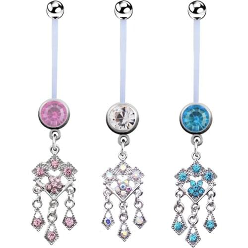 Pregnancy Women Jewelry Flexible Fashion Baby Navel Piercing Pregnant Belly Ring Body Piercing Jewelry Belly Button Rings