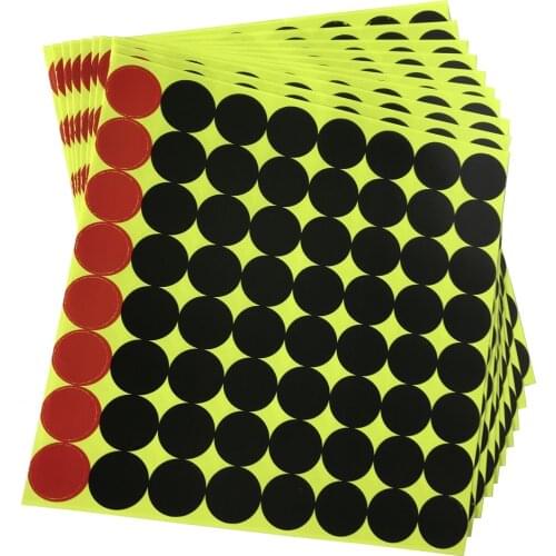 1" Shooting Splatter Splash Target Stickers in 640 Pcs/Pack suitalble for target shooting for any firearm airgun pellet gun BBs