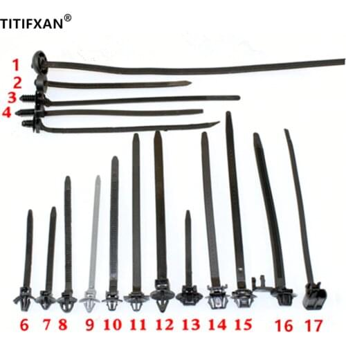 10PCS Car Cable Ties Base Plastic Fastener For Lada Beam Chassis Line Pipe Finishing Fixed Wiring Harness