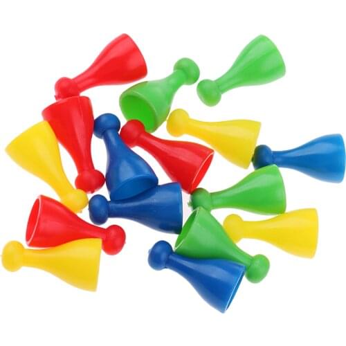 16pcs Per Pack Board Game Pieces Plastic Halma Chess Accessories for Boys and Girls