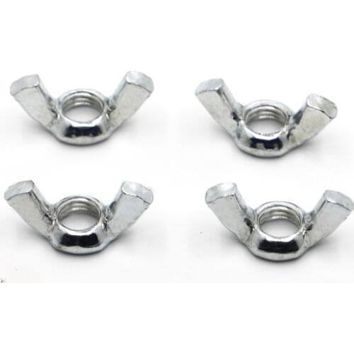 10pcs DIN315 Galvanized Butterfly Wing Nuts M3 M4 M5 M6 M8 M10 M12 Zinc Plated Hand Tighten Nut