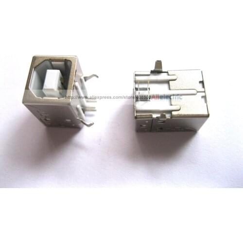 50 Pcs USB 2.0 Connector Female Type B Replacement Solder Port 4 Printer Use