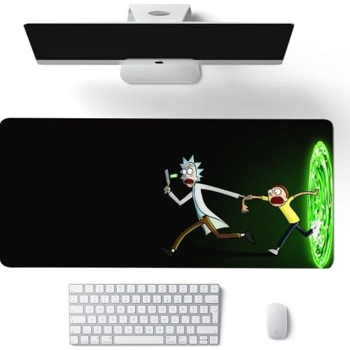 Anime Morty Large Mouse Pad xxl Computer Mousepad Tapis De Souris for Gamer Office PC Rick Desk Mat XXL Mause Pad desk mat gift
