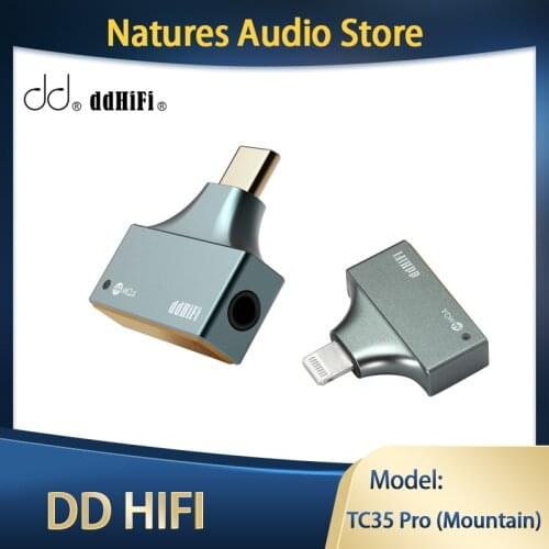 DD ddHiFi TC35 Pro (Mountain) TypeC / Light-ning to 3.5mm Decoder, ES9281AC Pro Chip, Support MQA/Native DSD512/PCM 32bit/768kHz