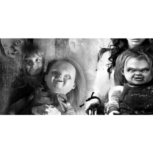 Childs Play&Bride of Chucky Design Bath Towel 140x70cm Bamboo Fiber Beach Towel Drying Washcloth Swimwear Shower Big Towels