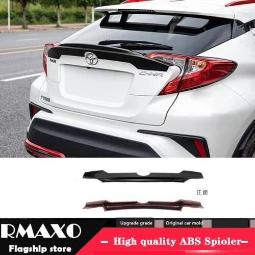 For CHR C-HR Roof Spoiler 2018-2019 Toyota CHR C-HR Roof Spoiler DYTF ABS Material Car Rear Wing Primer Color Rear Spoiler
