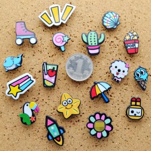 17 Color 17 Pcs Acrylic Thumbtack Summer Beach Push Pin Cartoons Pushpins Office Tacks Pin Can Be Pin To The Wall Office Binding