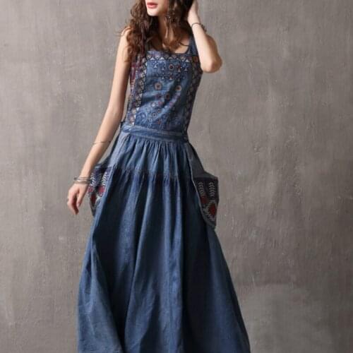Knoyeer Fashion Denim Dresses