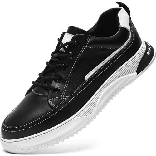 Men Shoes fashion Leather Sneakers Breathable Autumn lace up comfortable Casual Shoes Men Sneakers Shoes