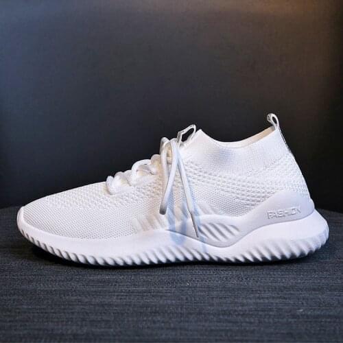 New Women Sneakers Spring Summer Schoolgirl Fashion Lightweight Lace-up Air Knit Comfortable Casual Sport Shoes Trainers