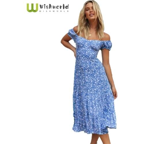 2021 European and American Wind Summer Autumn V-Neck Dot Dress Sexy Shoulders a Word Printed Long M L XL XXL XXXL 4XL 5XL Dress