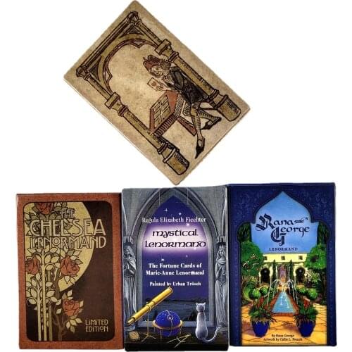 Hot Sell Silson Lenormand Tarot Cards High Quality Tarot Deck With Guidebook Board Game For Fate Divination Entertainment Game
