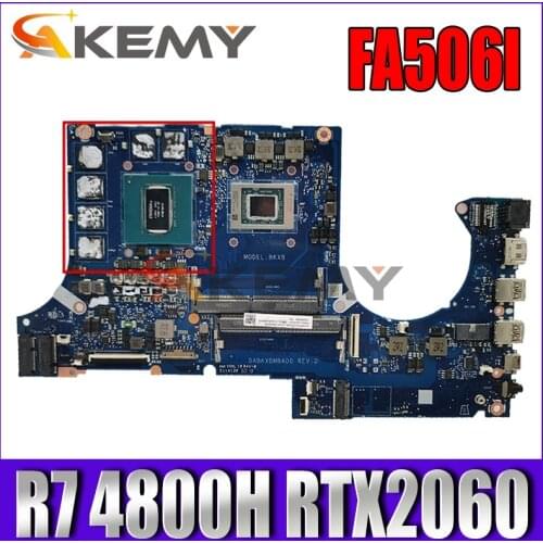 Akemy DA0BKXMB8D0 Laptop motherboard for ASUS TUF Gaming A15 FA506II FA506I original mainboard R7 Ryzen 7 4800H + GTX1650TI-4GB