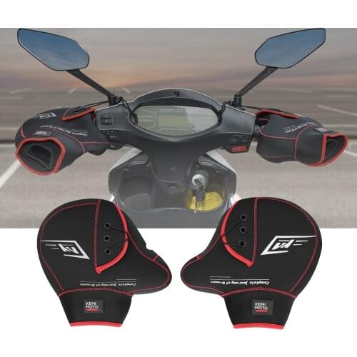 Motorcycle Gloves Handlebar Gloves Scooter Hand Bar Winter Glove ATV Fur Motorbike Waterproof Windproof Mittens