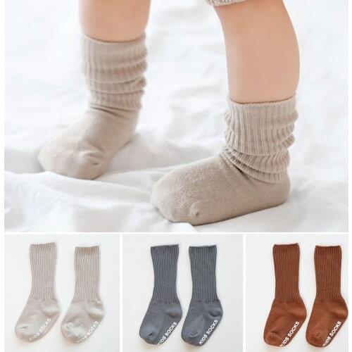 New Newborn Baby Socks Winter Autumn Infant Baby Girl Boy Socks Anti Slip Toddler Socks With Rubber Soles Sokken Calcetines