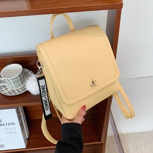 DORANMI Solid Backpack Womens Schoolbag 2021 Fashion Female Rucksacks Back Shoulder Bag Book Bags Mochila Back Bags SB529