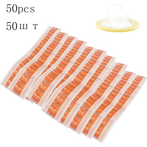 Wholesale 50pcs Condoms Full Oil Super Ultra Thin Condoms Intimate Sex Products Rubber Latex Penis Sleeve Delay Time For Men