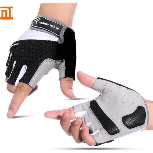 XiaoMi half-finger gloves thickened palm pad comfortable shock absorption breathable sweat-absorbent anti-outdoor riding gloves