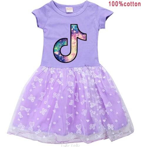 Princess Party Dresses For Girls Tik Tok Dresses Floral Print Kids Prom Dresses Summer Children Sundress 3 4 6 8 9 10 12 Years